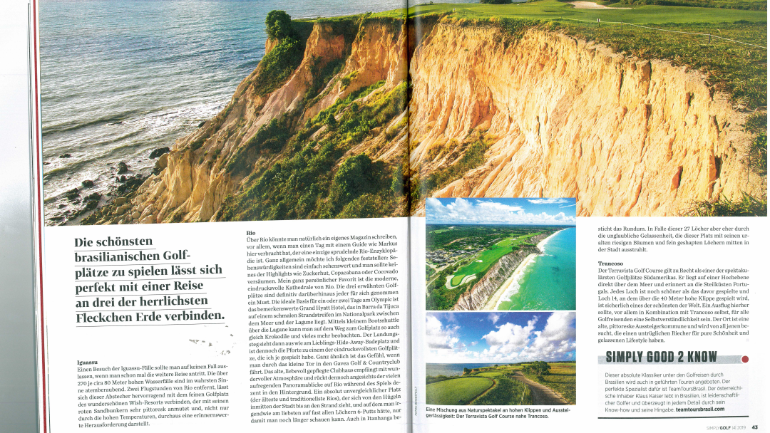 Terravista Golf Course na revista Simply Golf